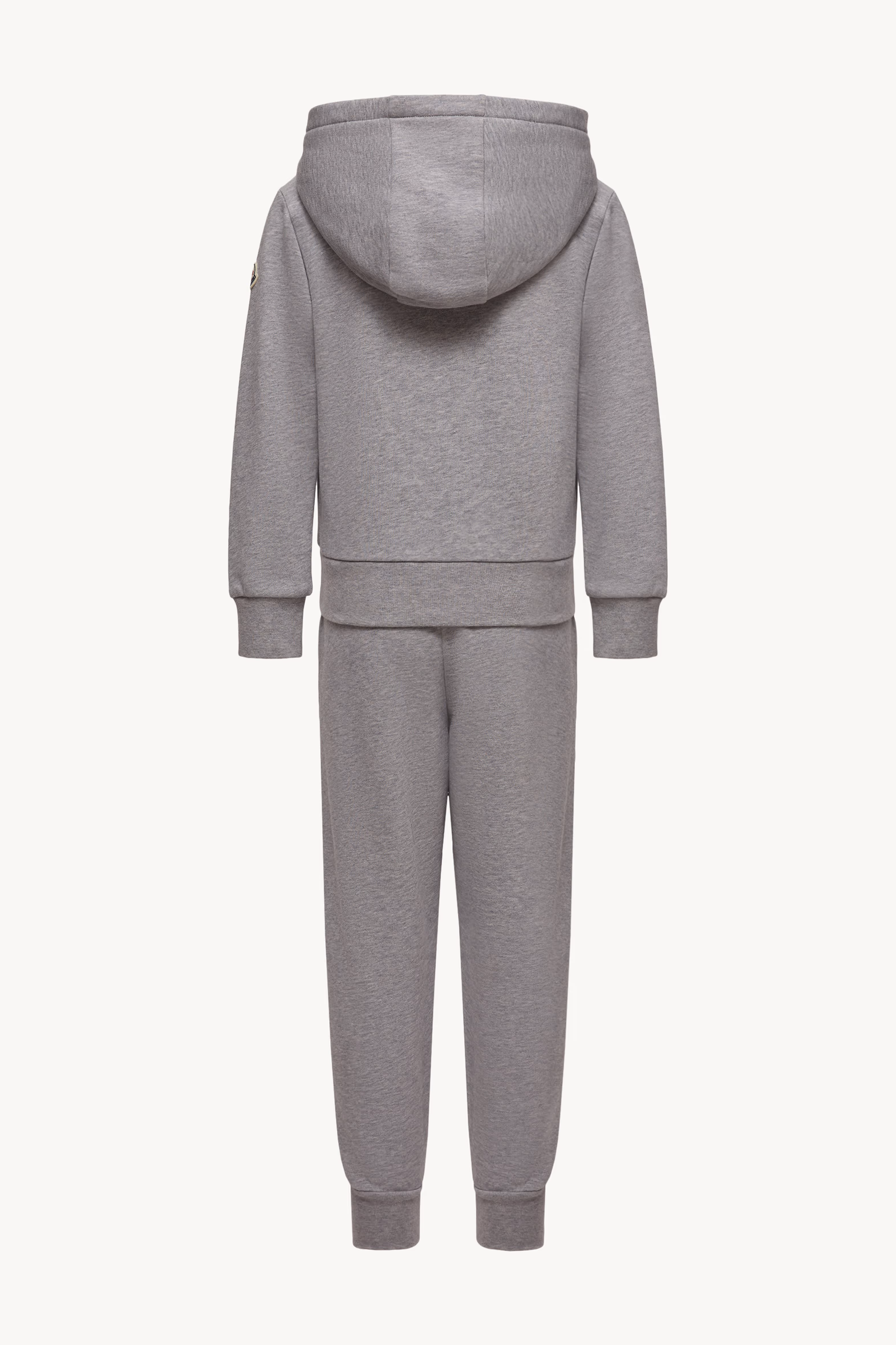 Cotton Sweatsuit Set Boy Grey Moncler 4